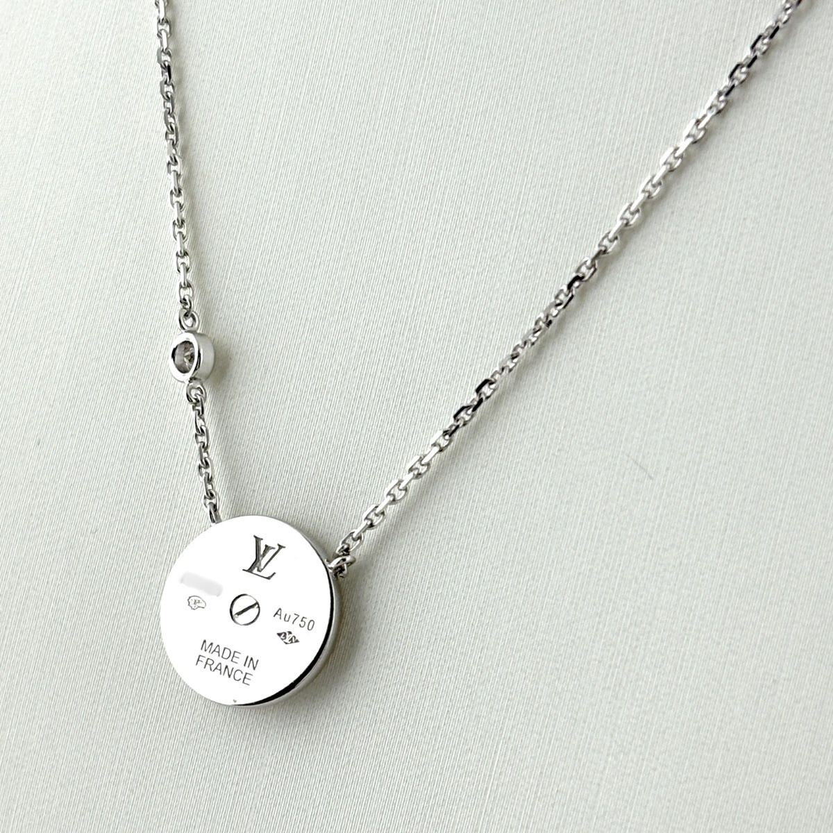 Louis Vuitton Sunblossom Pendant Pink Pearl Diamond Necklace — view 4