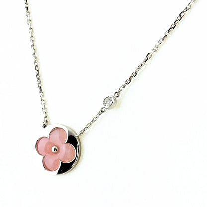 Louis Vuitton Sunblossom Pendant Pink Pearl Diamond Necklace