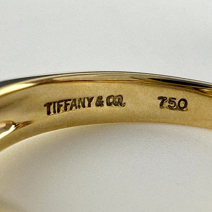 Tiffany & Co Pearl Yellow Gold Ring Pave Diamond — view 7