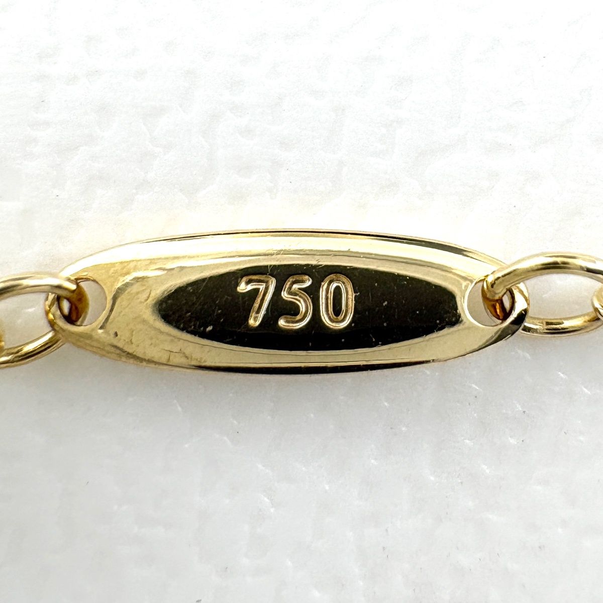 Tiffany & Co by the Yard Yellow Gold Pendant Pave Diamond Elsa Peretti Necklace — view 6