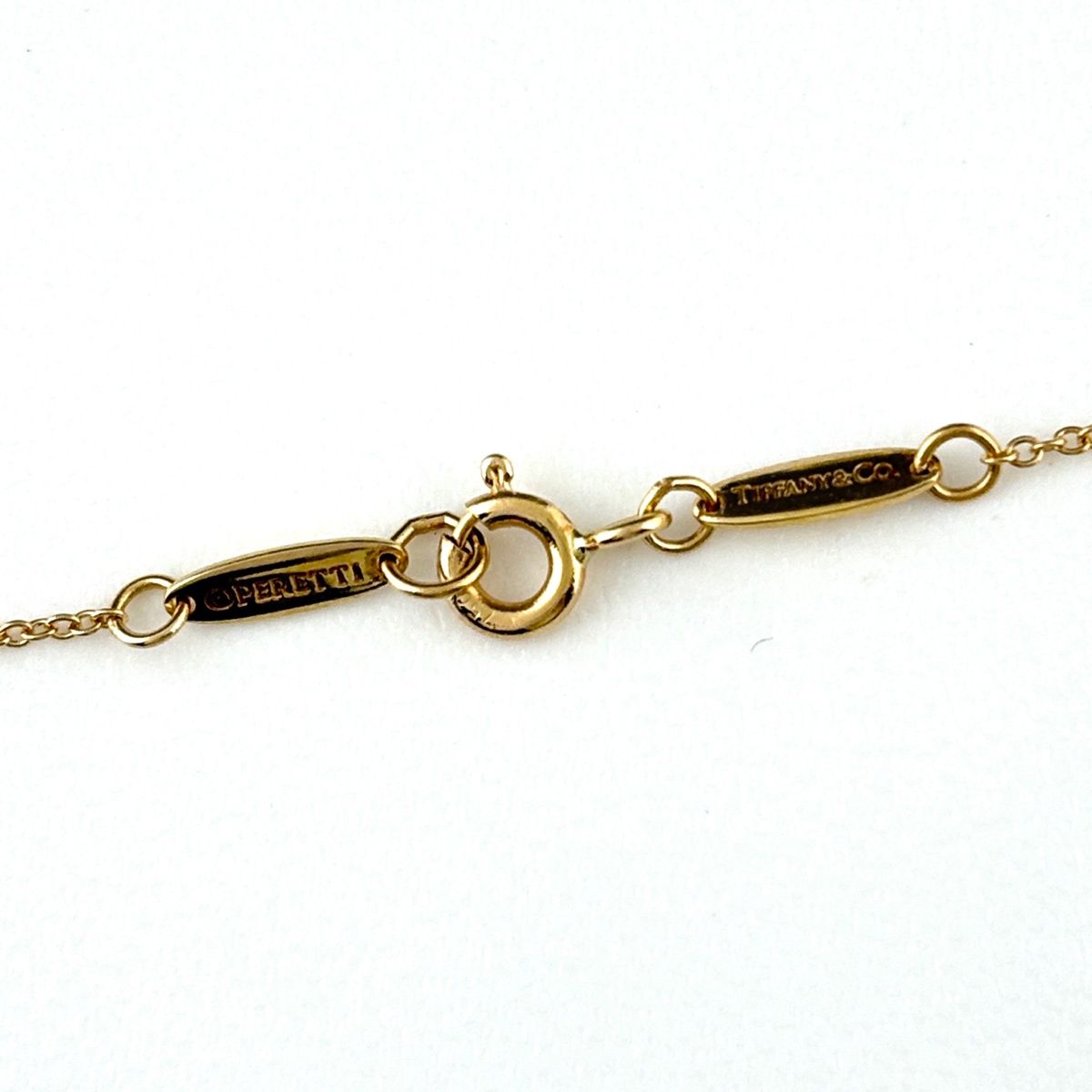 Tiffany & Co Cross Motif Yellow Gold Pendant Elsa Peretti Necklace — view 4