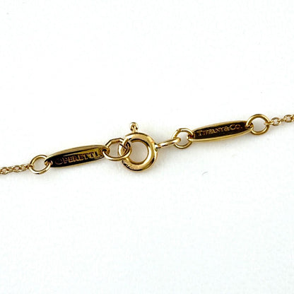 Tiffany & Co Cross Motif Yellow Gold Pendant Elsa Peretti Necklace — view 4