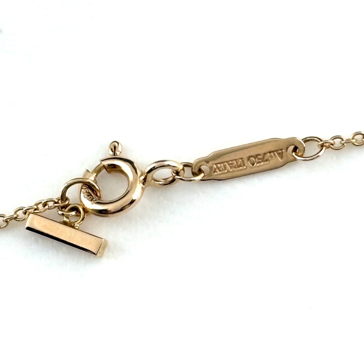 Tiffany & Co T Smile Mini Pink Gold Pendant — view 3