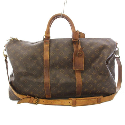 Louis Vuitton Keepall Bandouliere 50 Monogram Boston Bag Brown TK — view 2