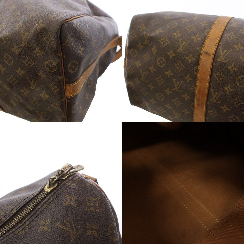 Louis Vuitton Keepall Bandouliere 50 Monogram Boston Bag Brown TK — view 8