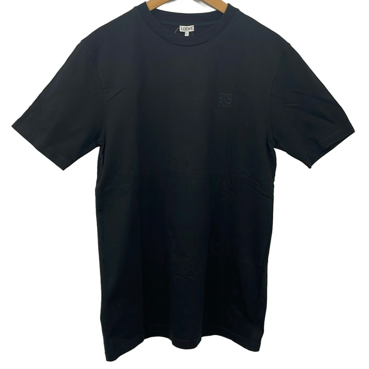 Loewe Short Sleeve T-Shirt Black Crew Neck Anagram M