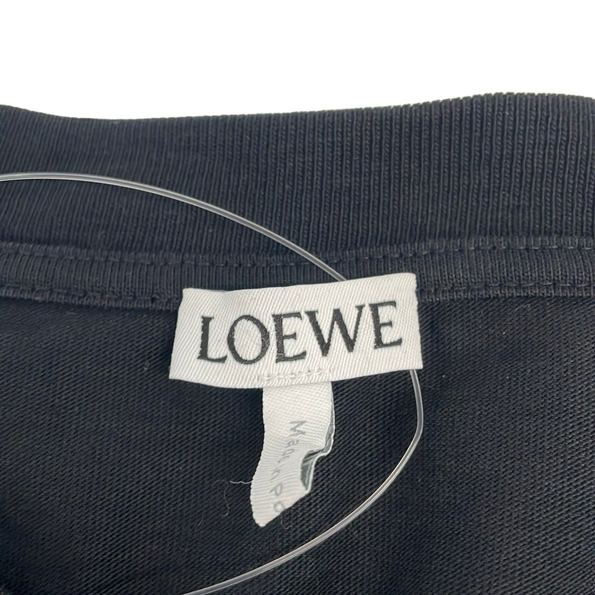 Loewe Short Sleeve T-Shirt Black Crew Neck Anagram M — view 3