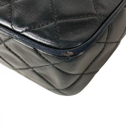 Chanel Shoulder Bag Quilted Black Chain Gold Tassel Bijou Lambskin — view 6