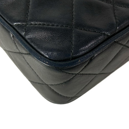 Chanel Shoulder Bag Quilted Black Chain Gold Tassel Bijou Lambskin — view 7