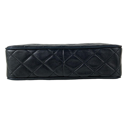 Chanel Shoulder Bag Quilted Black Chain Gold Tassel Bijou Lambskin — view 5