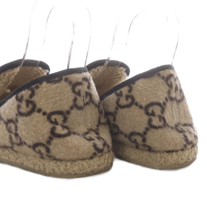 Gucci Loafers Slip-on GG Wool Horsebit Beige — view 8