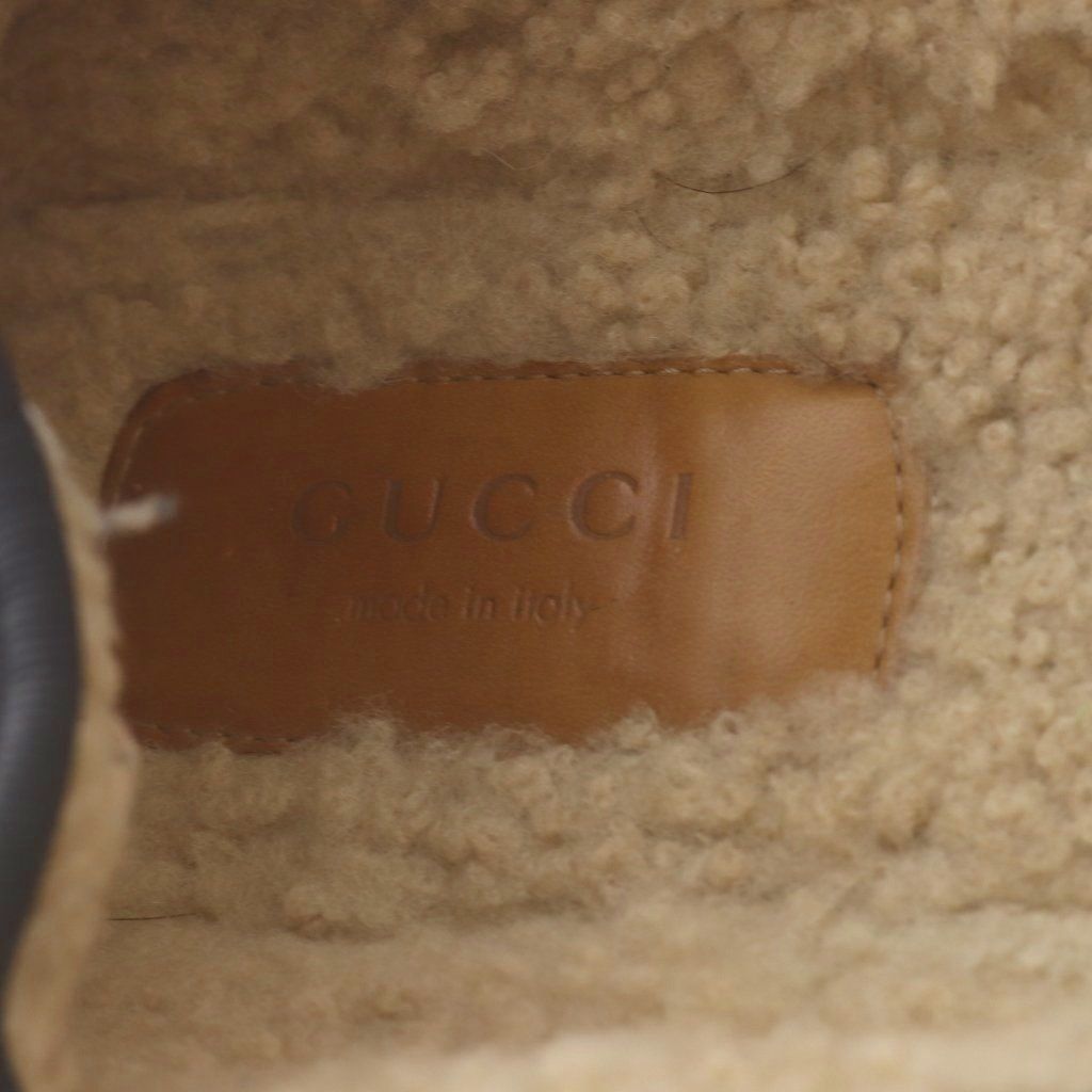 Gucci Loafers Slip-on GG Wool Horsebit Beige — view 6
