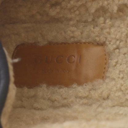 Gucci Loafers Slip-on GG Wool Horsebit Beige — view 6
