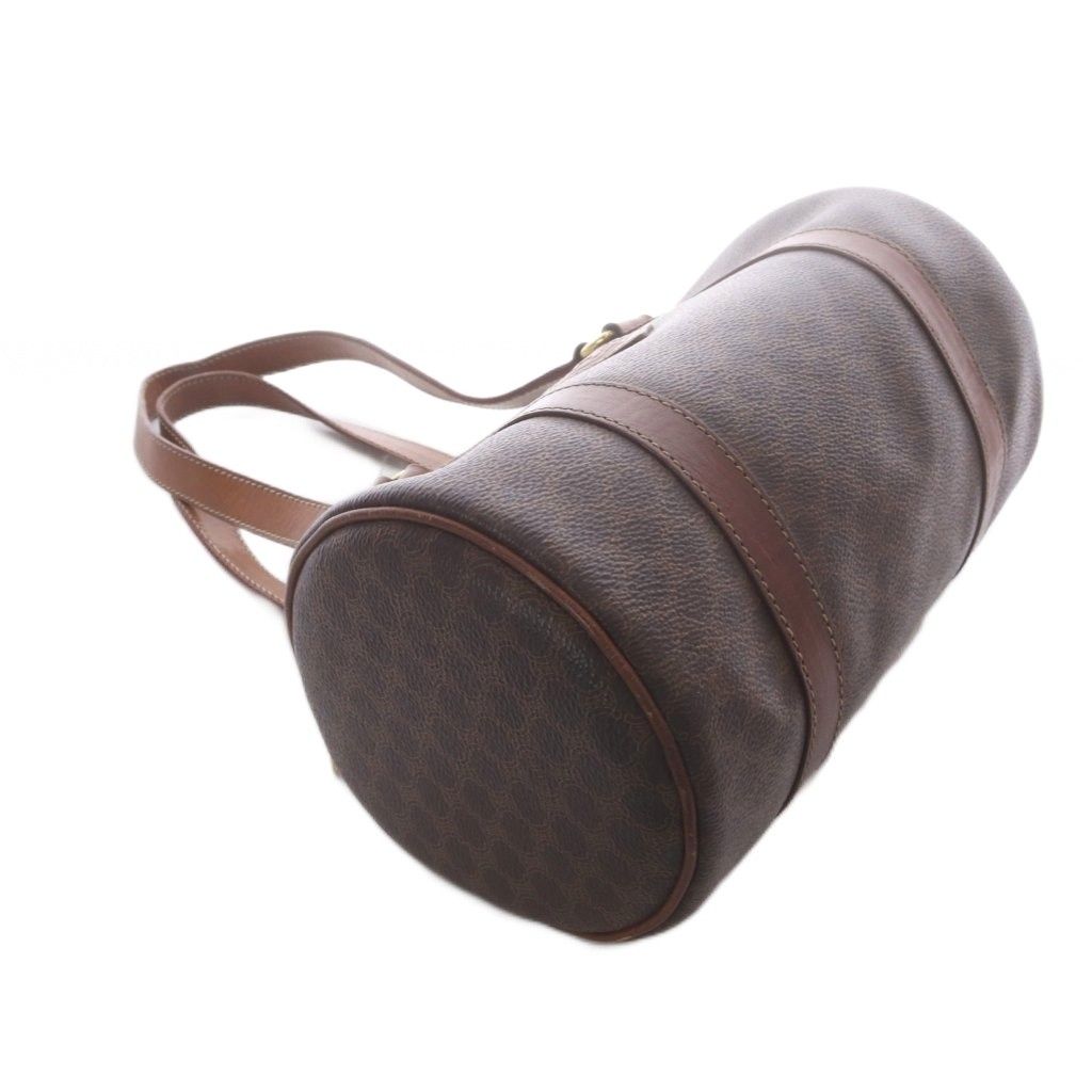Celine Vintage Handbag Macadam Drum Shape Brown — view 6
