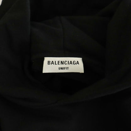 Balenciaga Logo Tag Design Hoodie Long Sleeve Black S — view 6