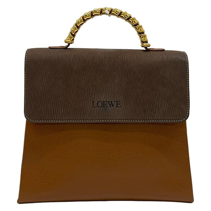 Loewe Handbag Velazquez Brown Dark Leather