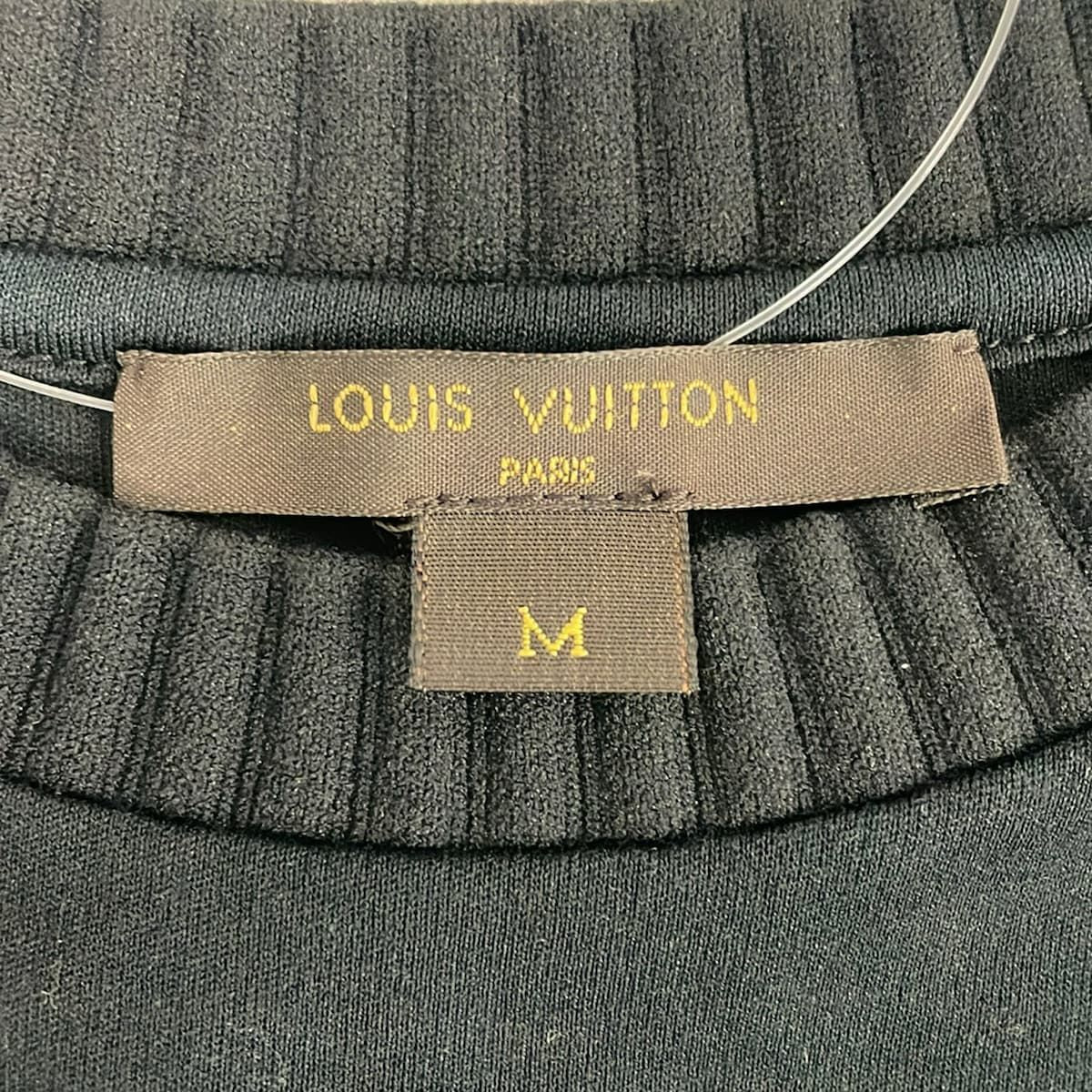 Louis Vuitton Short Sleeve T-Shirt Black Circle Logo Trunks & Bags M — view 3