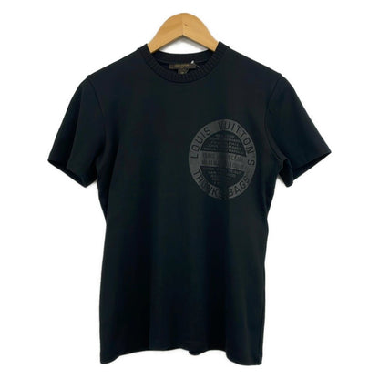 Louis Vuitton Short Sleeve T-Shirt Black Circle Logo Trunks & Bags M