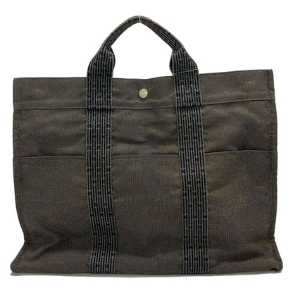 Hermes Tote Bag Her Line MM Dark Gray Black Previous Model