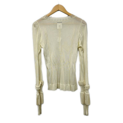 Chanel Long Sleeve Top M Ivory 38 — view 2