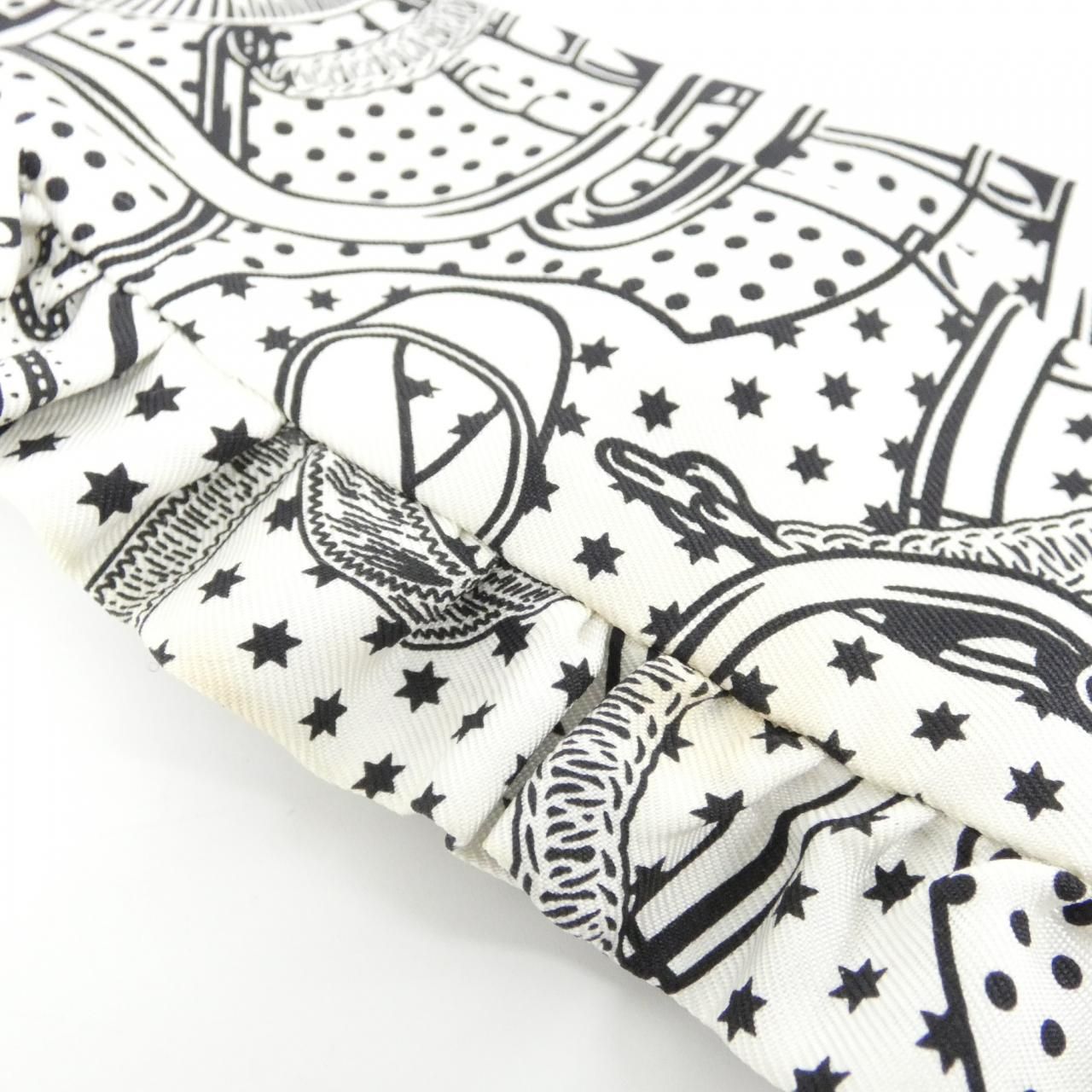 Hermes Eperon D'or Bandana Twilly Frill Scarf — view 4