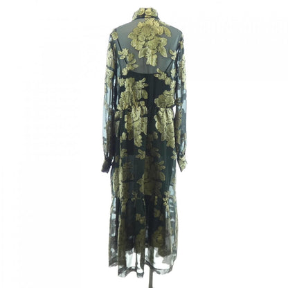 Saint Laurent Dress Green — view 2