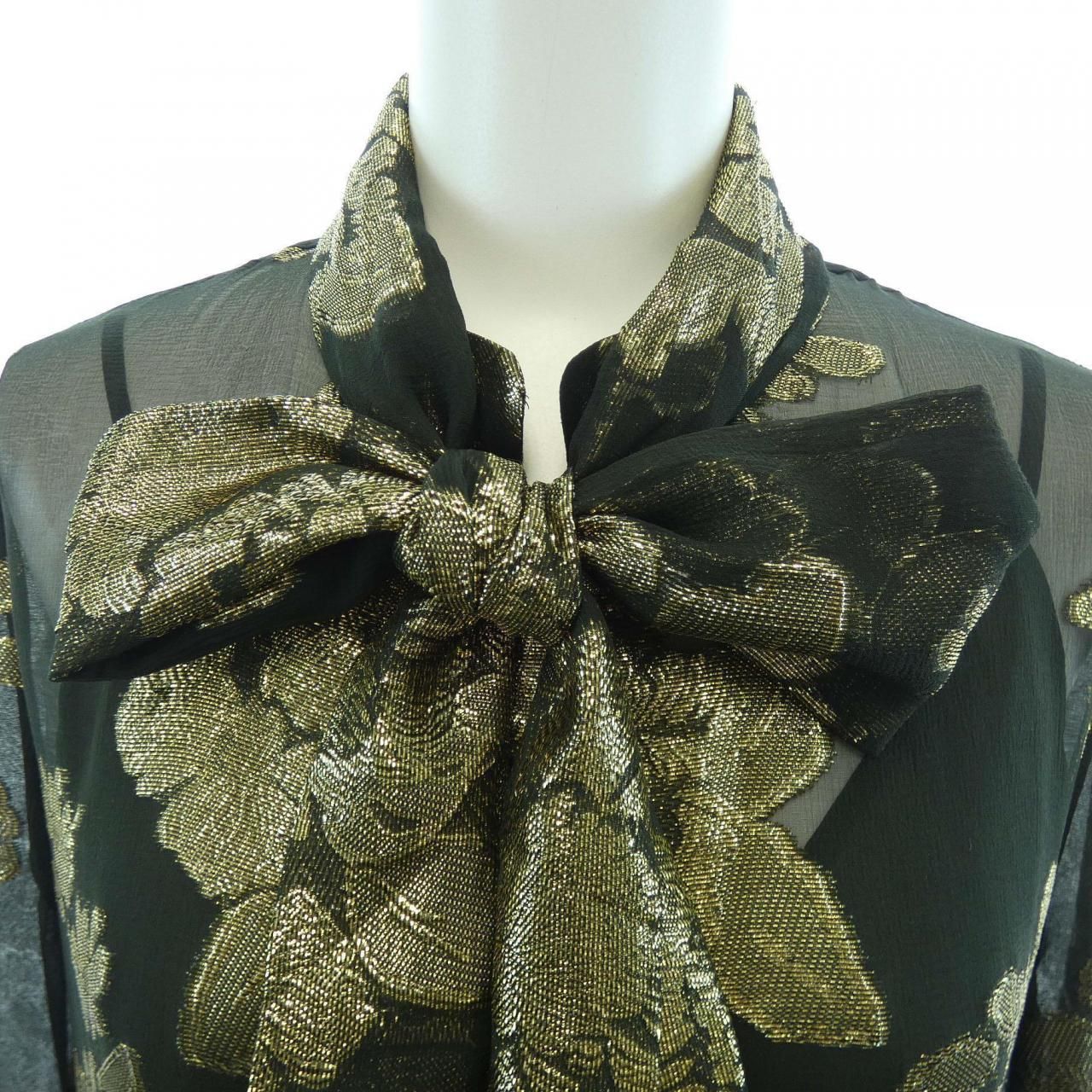 Saint Laurent Dress Green — view 5