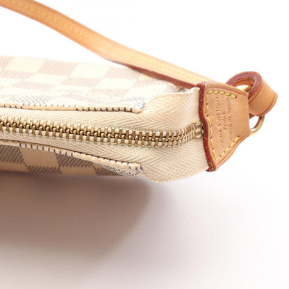 Louis Vuitton Handbag Pochette Accessoires Damier Azur Leather — view 7