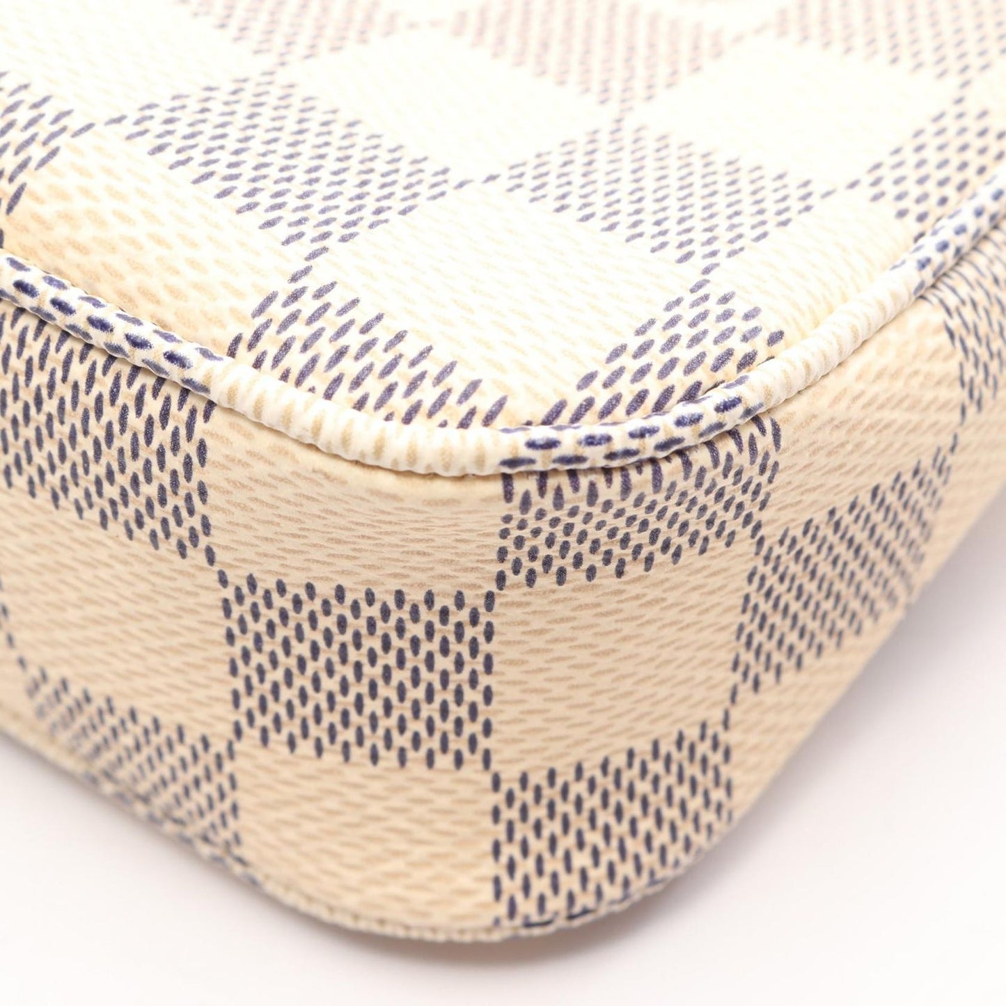 Louis Vuitton Handbag Pochette Accessoires Damier Azur Leather — view 6