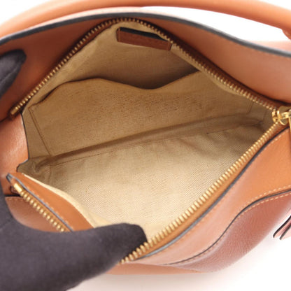 Loewe Handbag Puzzle Bag Small 2-Way Brown Light Pink Leather — view 3