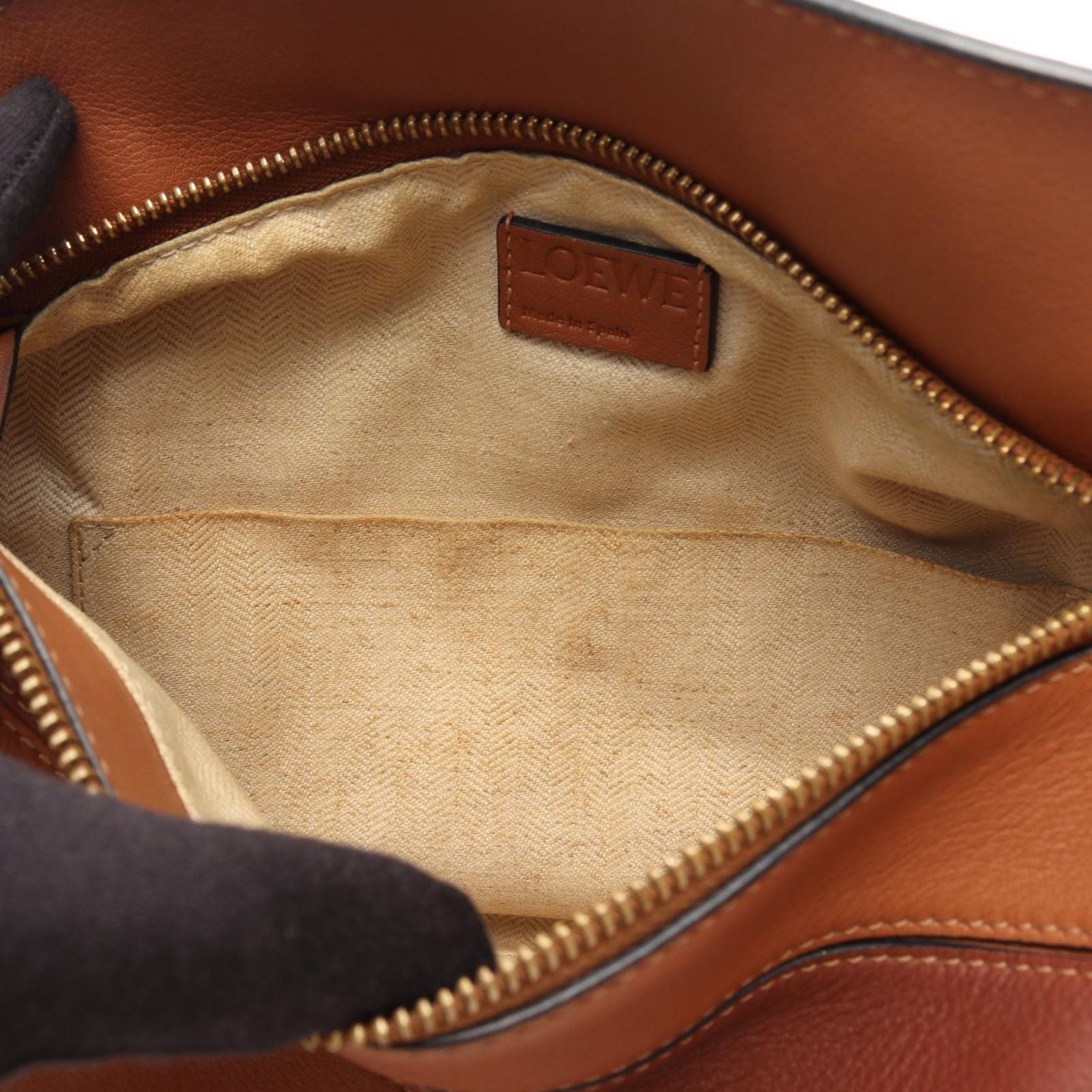 Loewe Handbag Puzzle Bag Small 2-Way Brown Light Pink Leather — view 7
