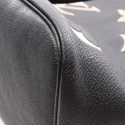 Louis Vuitton Tote Bag Neverfull MM Monogram Empreinte Black Beige Leather — view 5