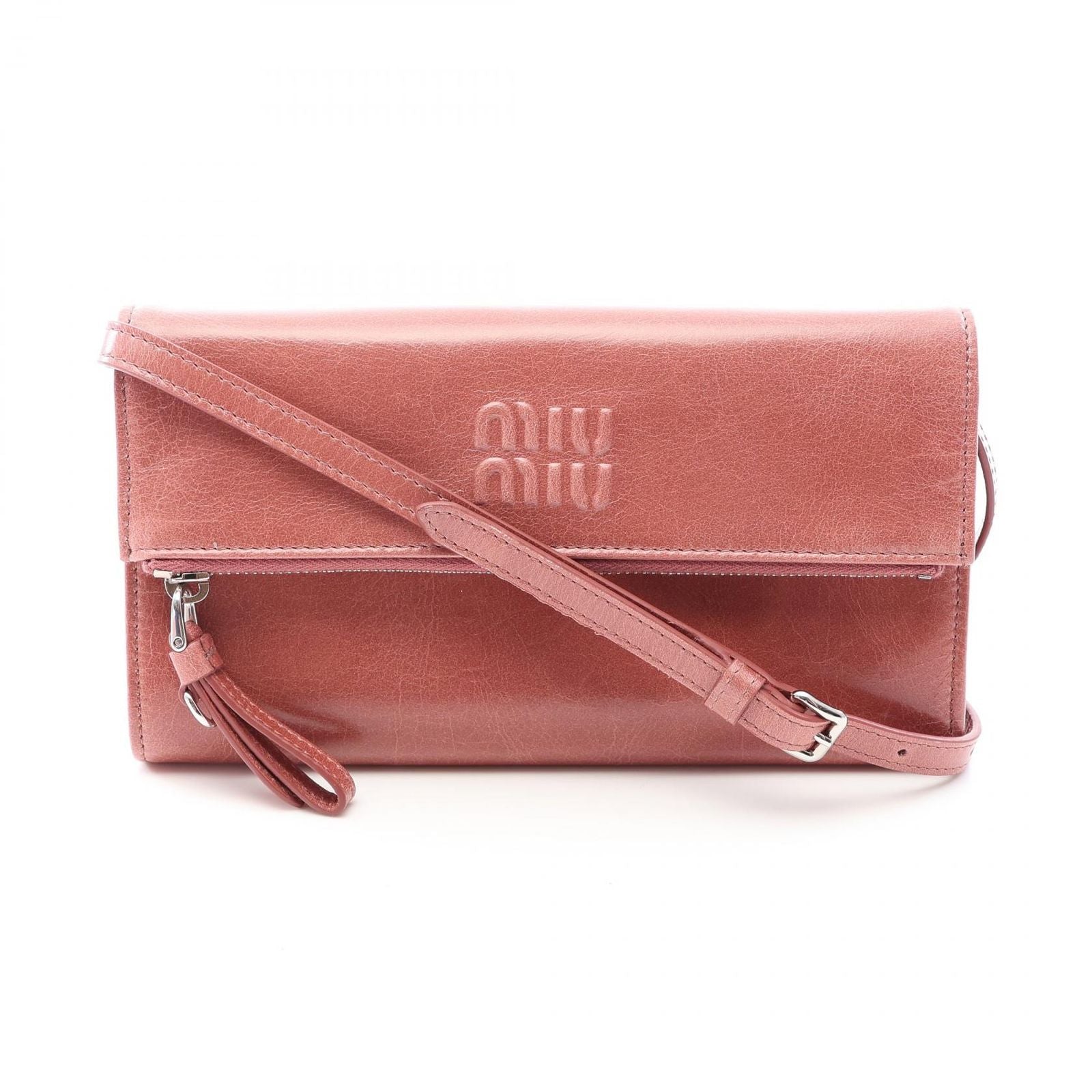 Miu Miu Shoulder Bag Vitello Shine Leather