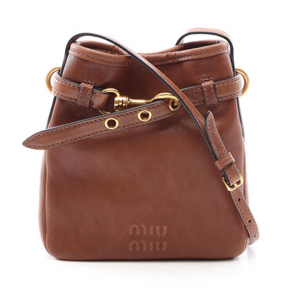Miu Miu Shoulder Bag Nappa Aviator Leather