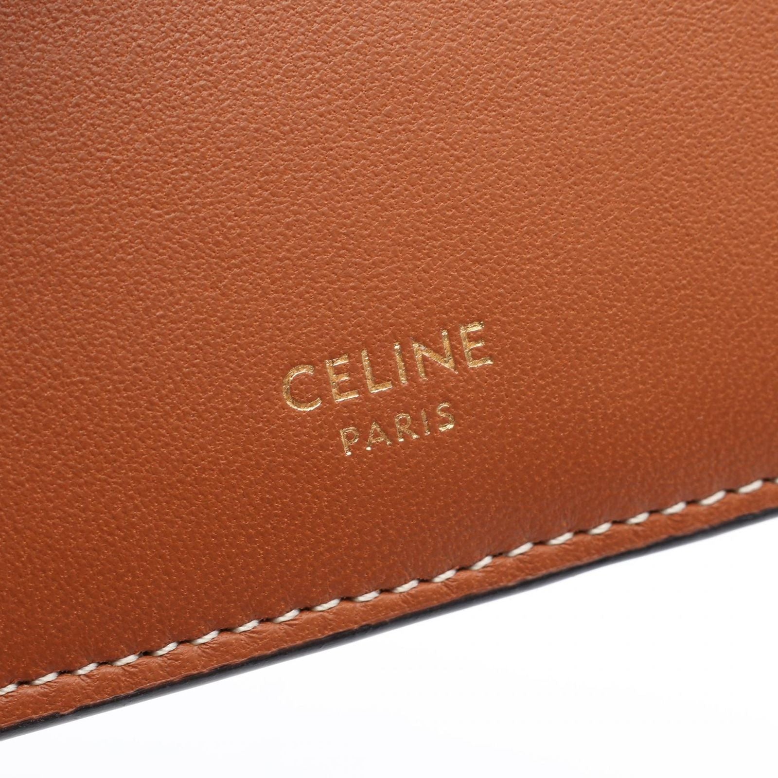 Celine Coin Purse Triomphe Leather Card Case — view 4