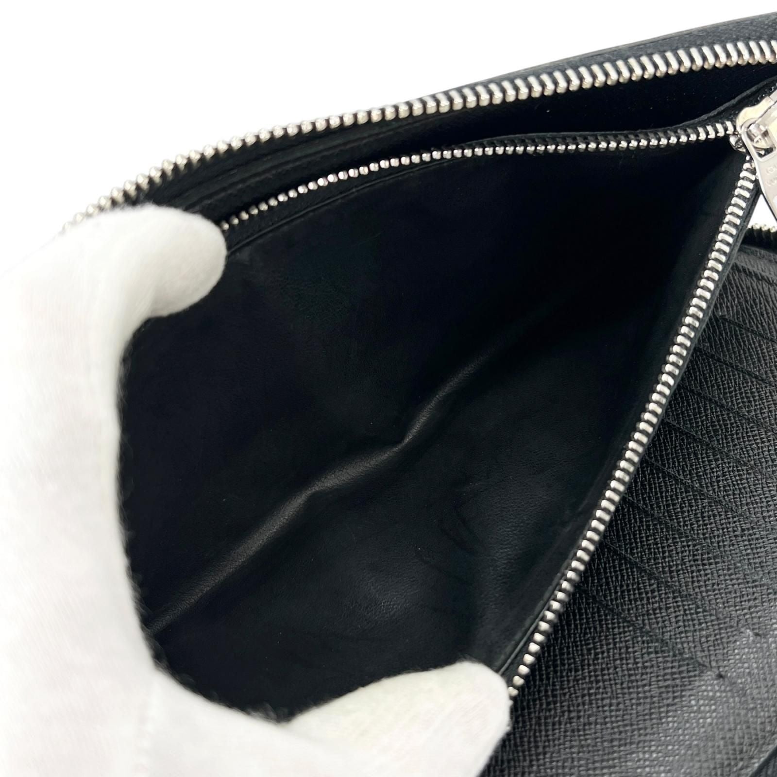 Louis Vuitton Zippy Wallet Verdical Damier Canvas Black — view 7