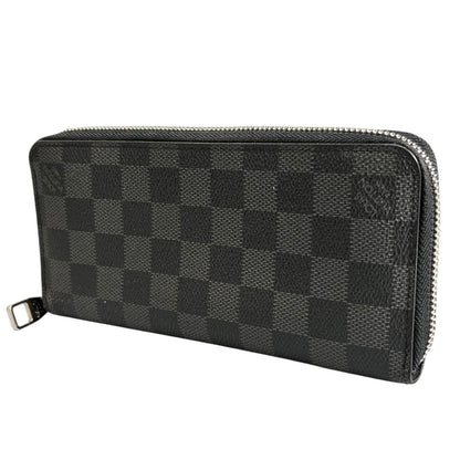 Louis Vuitton Zippy Wallet Verdical Damier Canvas Black — view 2