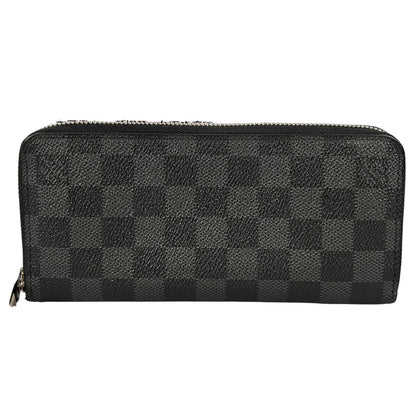 Louis Vuitton Zippy Wallet Verdical Damier Canvas Black