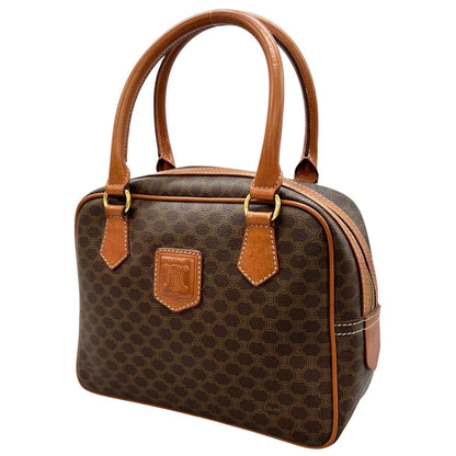 Celine Macadam Handbag Leather Brown — view 2