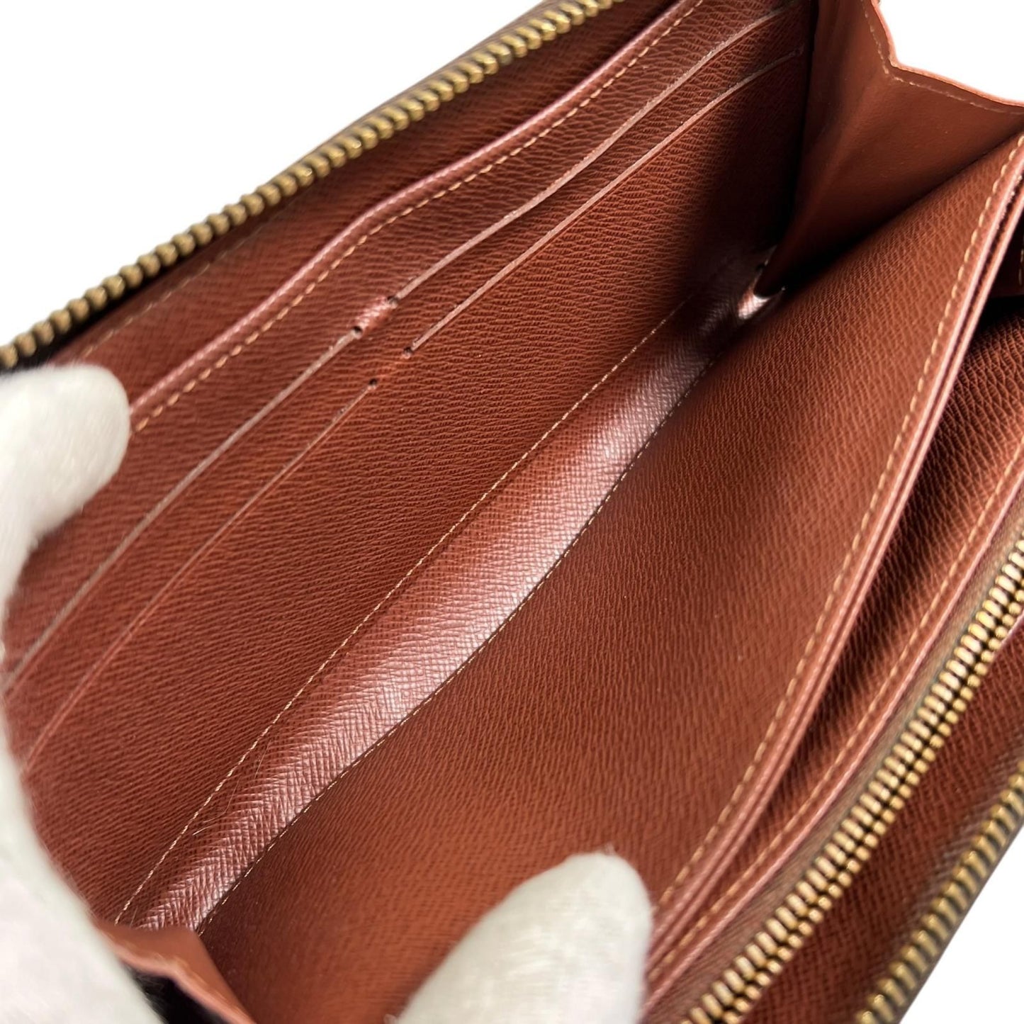 Louis Vuitton Zippy Wallet Fuchsia Monogram Canvas Brown — view 8