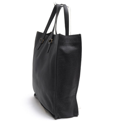Prada Tote Bag Leather Black Shrink — view 4