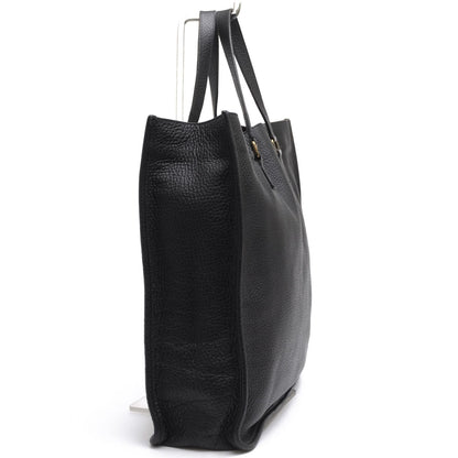 Prada Tote Bag Leather Black Shrink — view 3