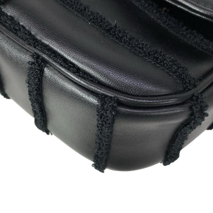 Celine Shoulder Bag Matelasse Monochrome Black Chain Leather — view 7