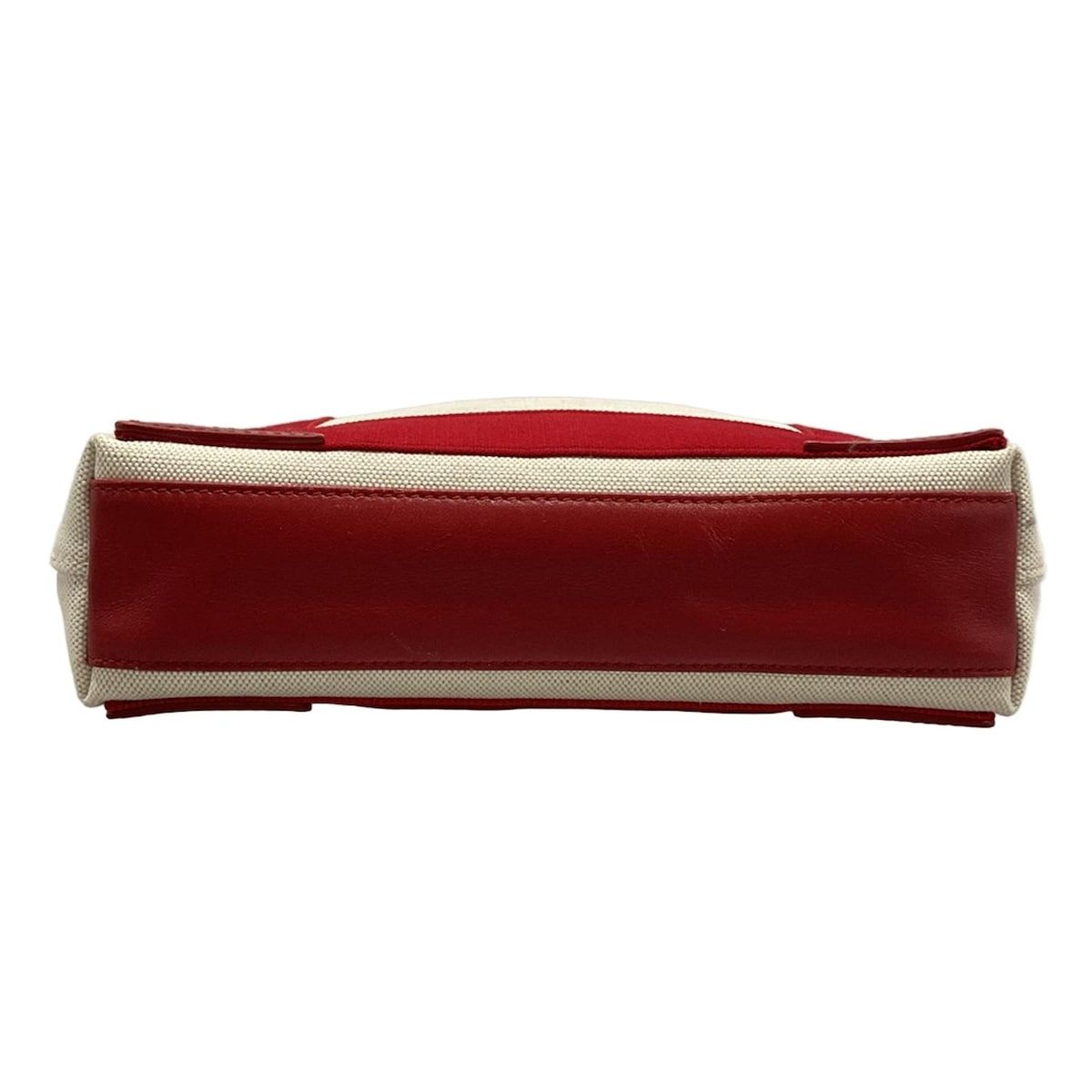 Balenciaga Tote Bag Navy Cabas XS Ivory Red Leather — view 5