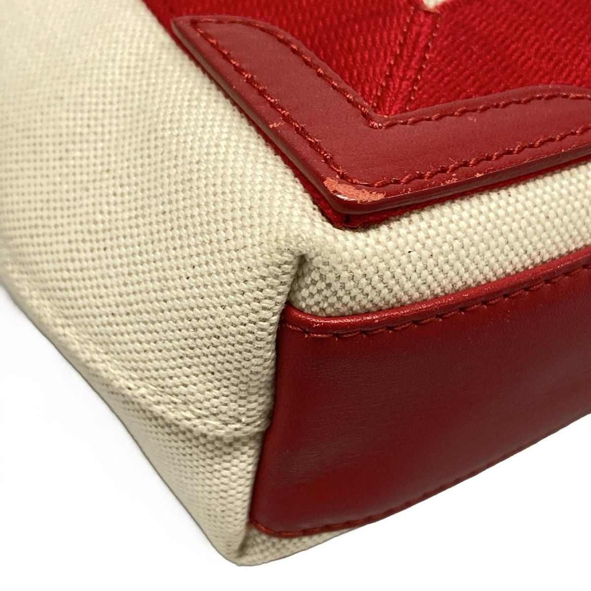 Balenciaga Tote Bag Navy Cabas XS Ivory Red Leather — view 6