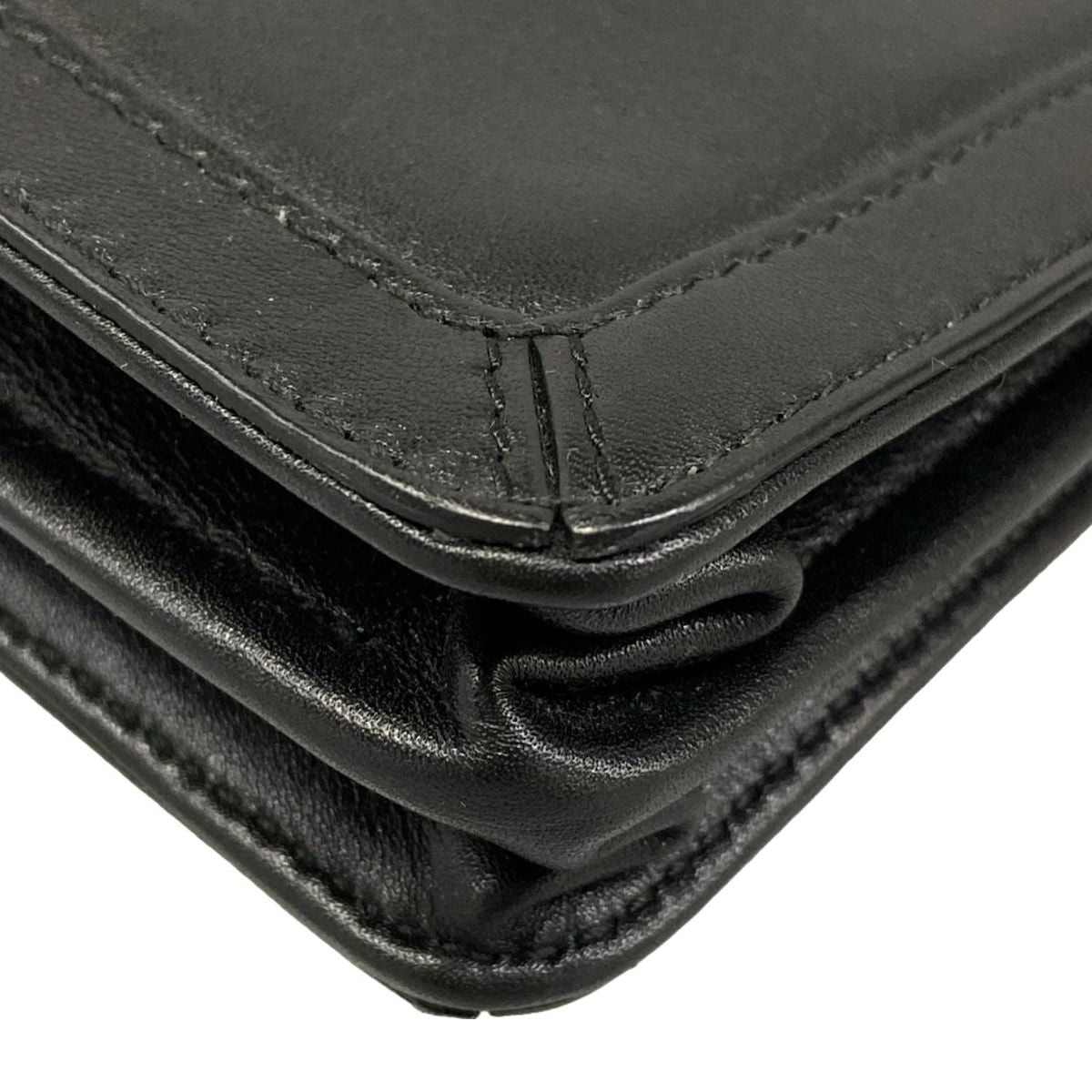 Balenciaga Shoulder Bag Navy Pochette Black Leather — view 6