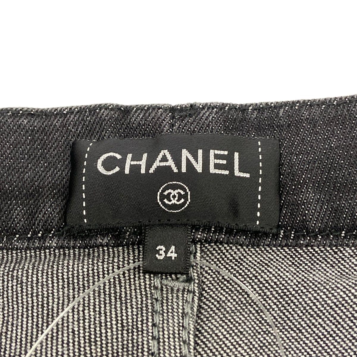 Chanel Jeans S Black Cotton 34 — view 3