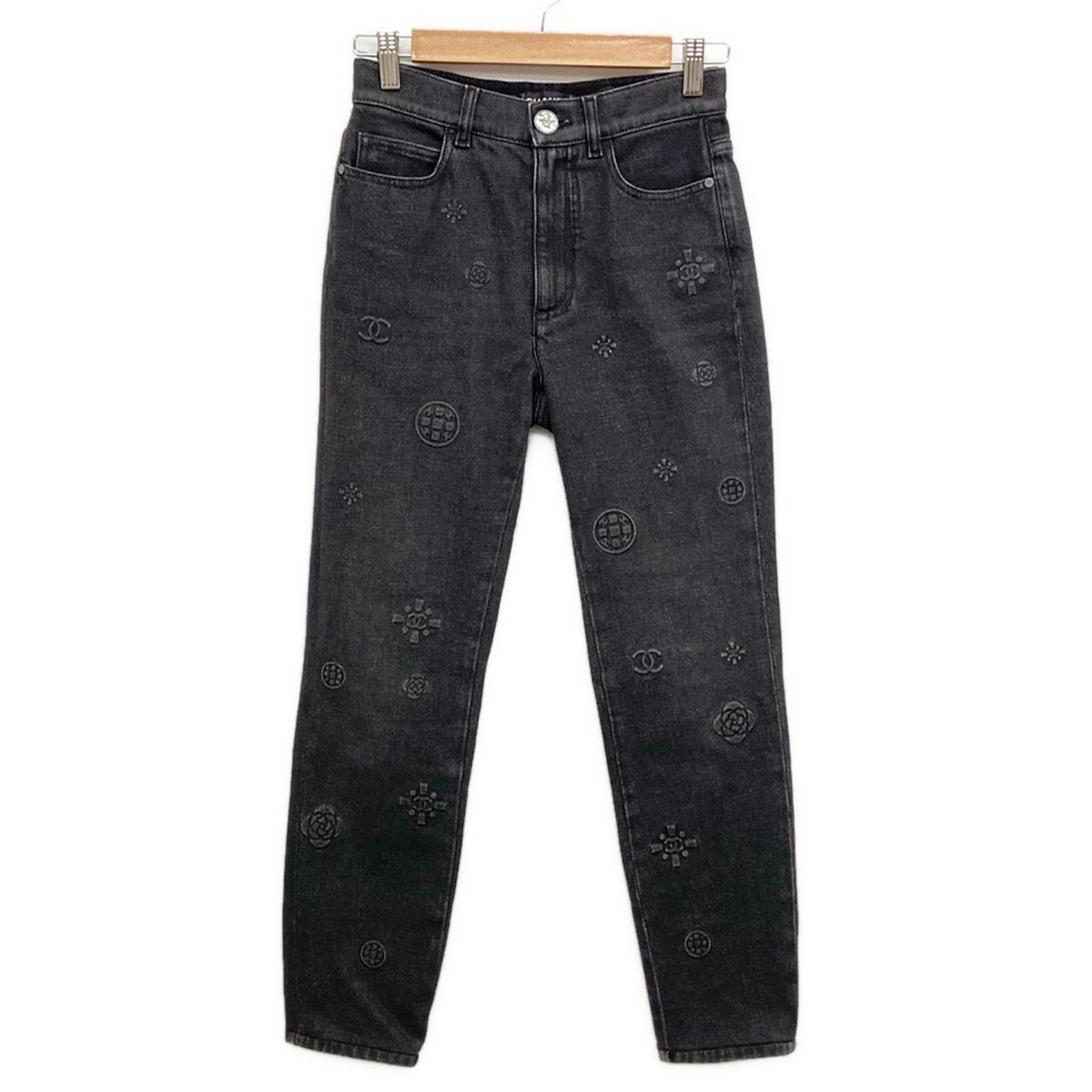 Chanel Jeans S Black Cotton 34