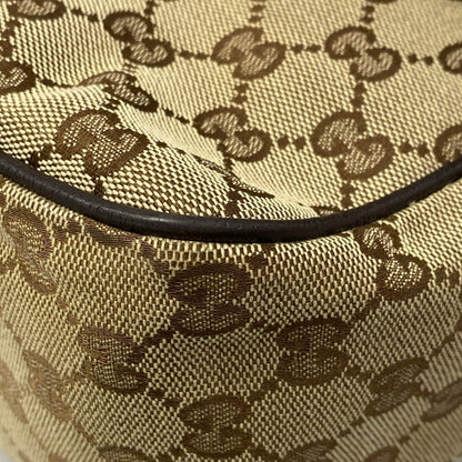 Gucci Shoulder Bag GG Pattern Sherry Beige Dark Brown Leather — view 6