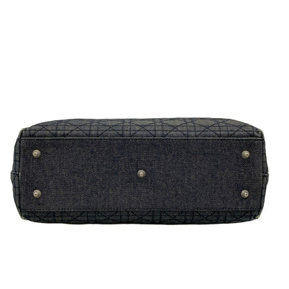 Dior Handbag Cannage Stitch Navy Leather — view 5